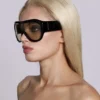 Lunettes de soleil Noctra XL Stud, couleur ambre