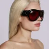 Lunettes de soleil Noctra XL Stud couleur prune