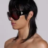Lunettes de soleil Noctra XL Stud couleur prune