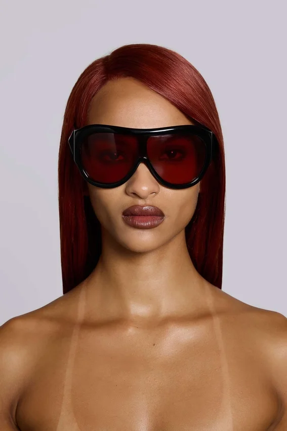 Lunettes de soleil Noctra XL Stud couleur prune