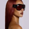 Lunettes de soleil Noctra XL Stud couleur prune