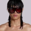 Lunettes de soleil Noctra XL Stud couleur prune