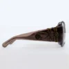 Lunettes de soleil rondes oversize Majorette en marron