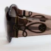 Lunettes de soleil rondes oversize Majorette en marron