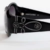 Lunettes de soleil rondes oversize Majorette en noir