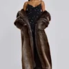 Manteau en fausse fourrure Agyness Brown