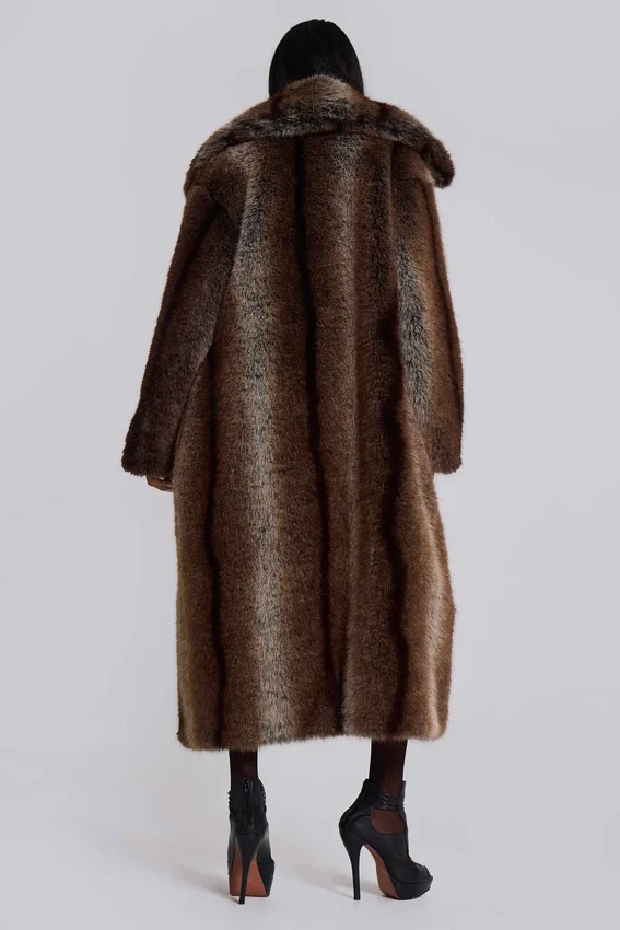 Manteau en fausse fourrure Agyness Brown