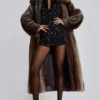 Manteau en fausse fourrure Agyness Brown