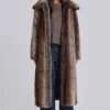 Manteau en fausse fourrure Agyness Brown