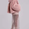 Manteau oversize en fausse fourrure Mara, rose