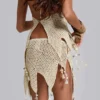 Haut en crochet Ursule avec de véritables coquillages