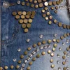 Mini-jupe en denim cloutée Hena