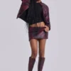 Mini-jupe Lynx en simili cuir