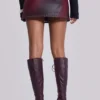 Mini-jupe Lynx en simili cuir