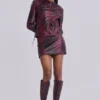 Mini-jupe Lynx en simili cuir