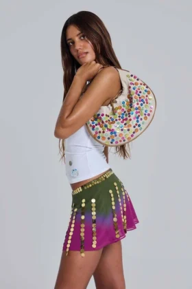 Sac à bandoulière Mavie à boutons