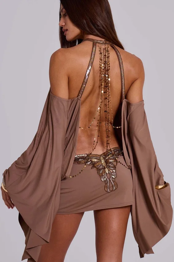 Mini-robe Alula ornée d’un motif papillon