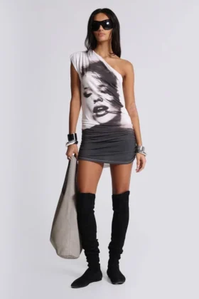 Mini-robe asymétrique Eris
