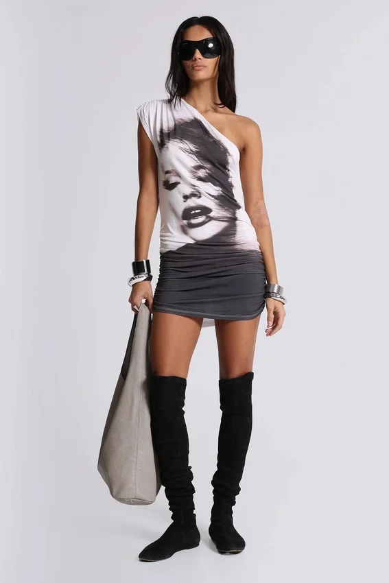Mini-robe asymétrique Eris