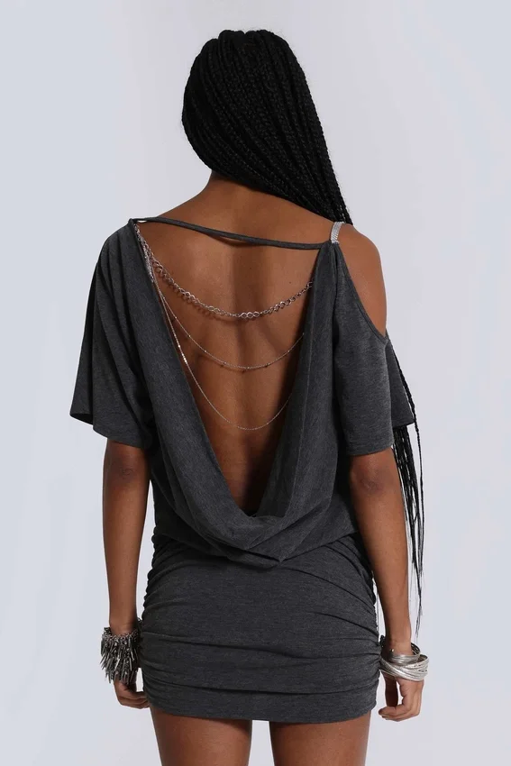 Mini-robe asymétrique Sky