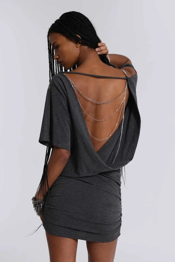 Mini-robe asymétrique Sky