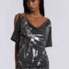 Mini-robe asymétrique Sky
