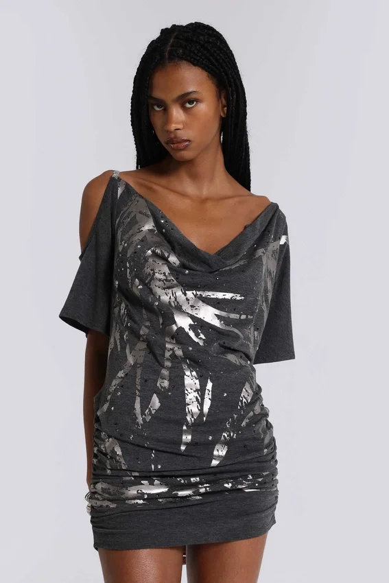 Mini-robe asymétrique Sky