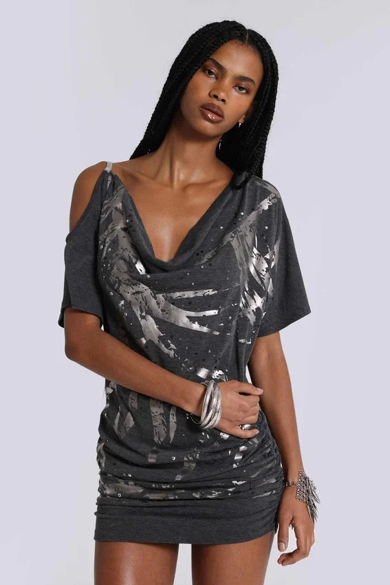 Mini-robe asymétrique Sky