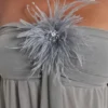 Mini-robe « Brunelle » à plumes