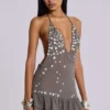Mini-robe «Button Me Up» en gris