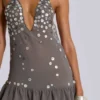 Mini-robe «Button Me Up» en gris