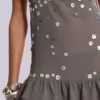 Mini-robe «Button Me Up» en gris