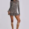 Mini-robe «Button Me Up» en gris