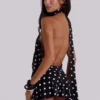 Mini-robe dos nu Enya à gros pois
