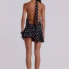 Mini-robe dos nu Enya à gros pois