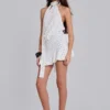 Mini-robe dos nu Enya à pois