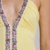 Mini-robe dos nu à strass Alessia