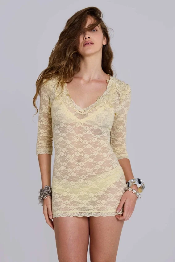 Mini-robe en dentelle Ottilie