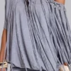 Mini-robe en jersey à franges « Ophidian »