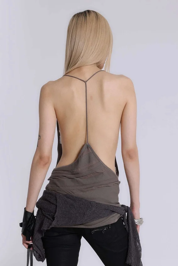 Mini-robe en maille « Noir » couleur truffe