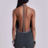 Mini-robe à franges et dos nu « Vadra »