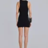 Mini-robe gilet « Fleur de Lis » à strass Rock Revival
