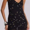 Mini-robe « Mirage » cloutée