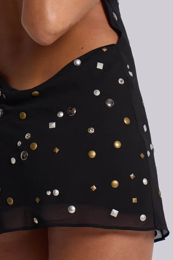 Mini-robe « Mirage » cloutée