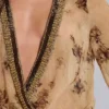 Mini-robe portefeuille en mousseline Iberis
