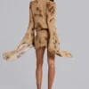 Mini-robe portefeuille en mousseline Iberis