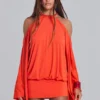 Mini-robe tropicale ornée Alula