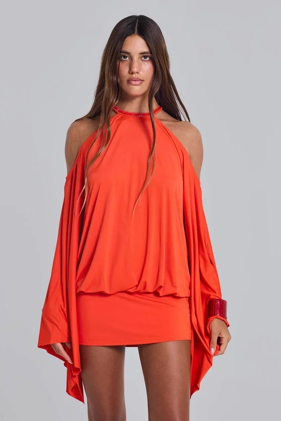 Mini-robe tropicale ornée Alula