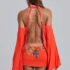 Mini-robe tropicale ornée Alula