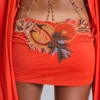 Mini-robe tropicale ornée Alula
